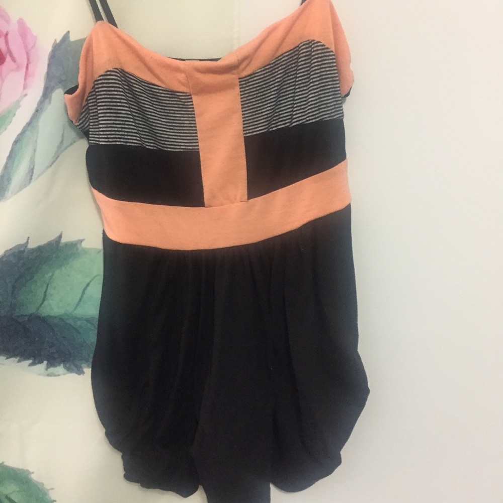 Urban Outfitters Orange and Black Tank Top